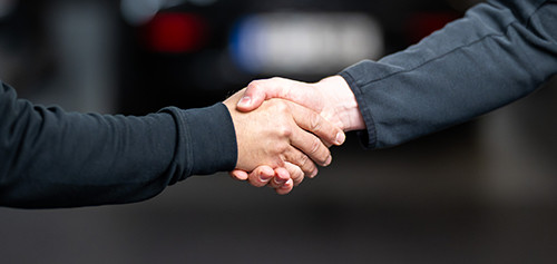 Bild Begrüßung - Handshake Bild Begrüßung - Handshake